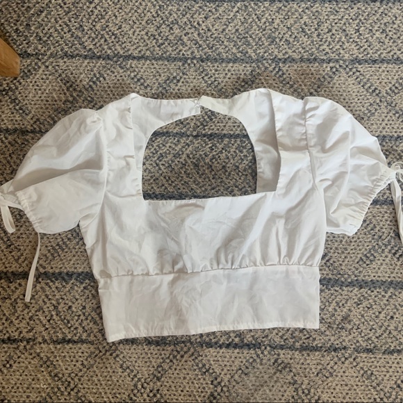 Nasty Gal Tops - Nasty Gal Cropped Square Neck Shirt